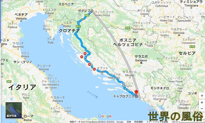 クロアチアの首都ザグレブ、観光名所ドゥブロブニクの風俗・夜遊びは厳しかった